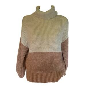 American Eagle Tan Brown Turtle Neck sweater XS